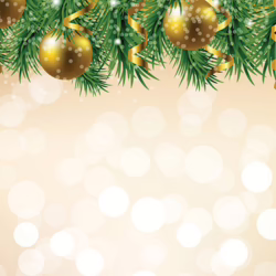 Gold Bokeh Garland