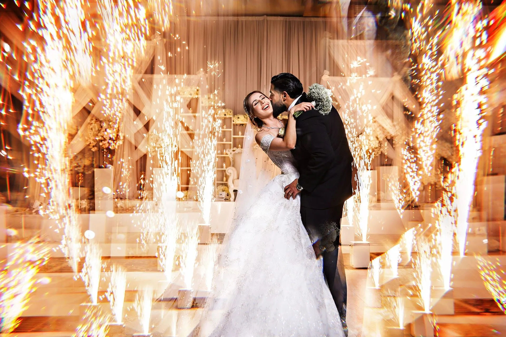 Indoor Sparklers - Talent Productions - Anosha + Feras Wedding